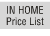 In-House Price List